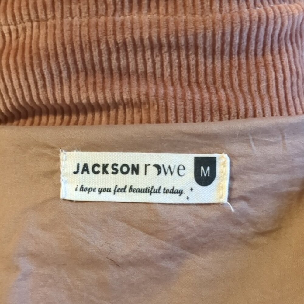 NWT JACKSON ROWE Sarin Cord Coat | Winter Rose - M - Picture 9 of 11